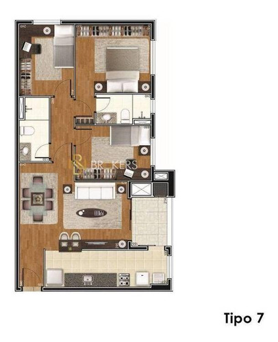 Imagem 4 de 29 de Apartamento Com 3 Dormitórios À Venda, 75 M² Por R$ 655.000,00 - Cabral - Curitiba/pr - Ap1279