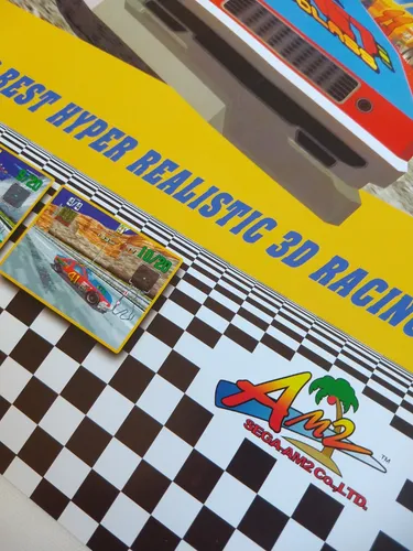 Pôster Daytona Usa Arcade Retro Sega Am2 Tam. A2 42x60cm Pôster Daytona Usa Arcade Retro Sega Am2 Tam. A2 42x60cm
