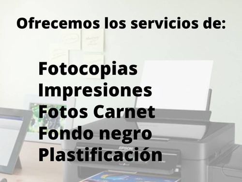 Fotocopias, Impresiones, Plastificado 