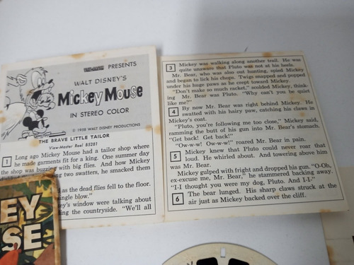 7k Mickey Mouse 3 Discos View Master 1958