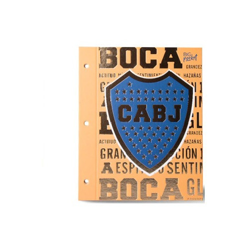 Carpeta Boca Junior Oficial Escolar Nº3 2 Tapas Orignal Cabj