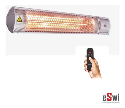 Calefactor Infrarrojo De Pared Con Control Remoto Exterior