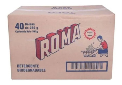 Caja De Jabon En Plovo De 250g Roma De 40 Bolsas Detergente