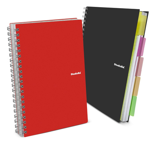 Cuaderno Grande De 5 Materias, 8.5 X 11 Pulgadas, Papel...