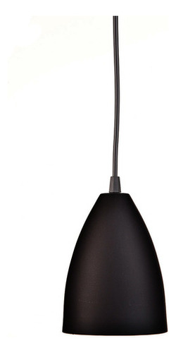 Lustre Pendente Luminária Cone Mini Vegas Alumínio Preto