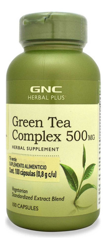 Gnc Herbal Plus Té Verde 500 Mg