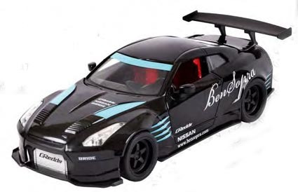 2009 Nissan Ben Sopra Gtr R35 Black Jdm Escala 1:24 Jem 9214