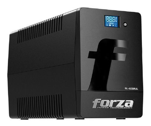 Ups Forza 600va 360w Lcd Con 3 Tomas Regulador Voltaje Nnet Color Negro