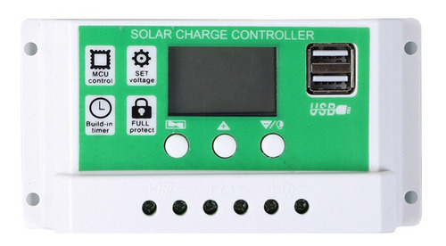 Controlador De Carga Solar 100a Panel Solar 12/24v Pwm