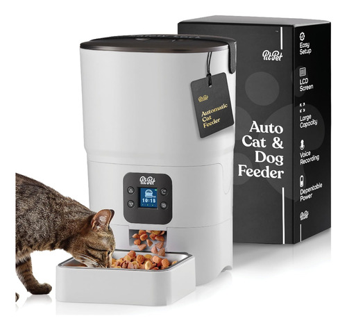 Alimentador Dispensador Automático De Comida Mascota Gatos 