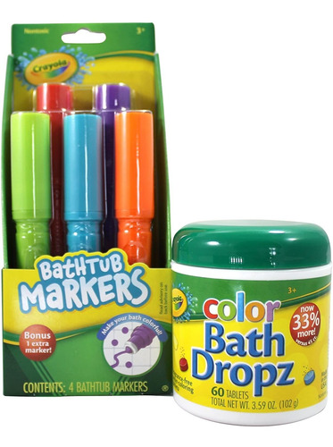 Crayola Rotuladores Para Bañera Y Gotas De Baño De Color C