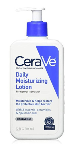 Cerave Loción Hidratante Diaria | 12 Onzas | Loción Facial Y