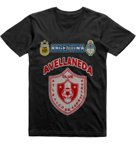 Remera Infantil Negra Avellaneda Bahia Blanca