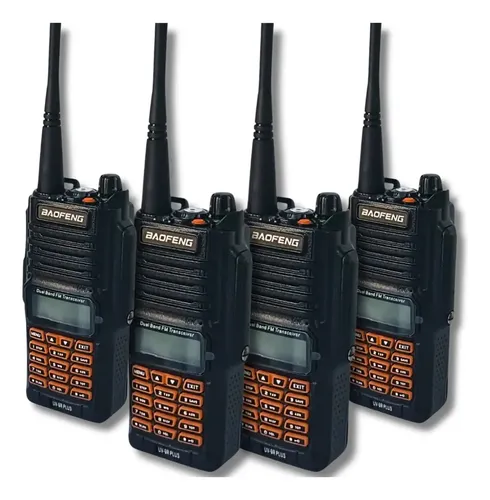 Kit 04 Radio De Comunicaçao Ht Baofeng Uv9r Walkie Talkie ...