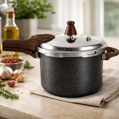 Panela De Pressão Antiaderente/brinox/cerâmica/aluminio 4,2l Granito