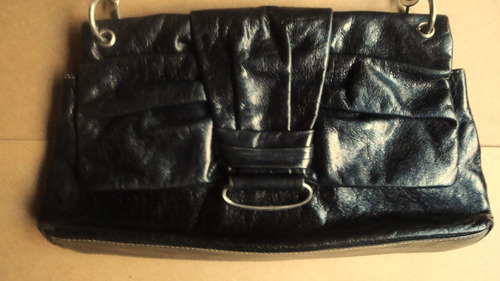 Divino Bolso Elegante Negro Cuero