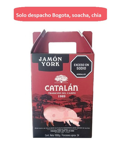 Catalan Jamon York Rebanado 1kg - Kg a $68900