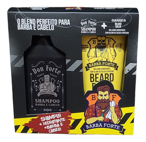 Combo Barba Cabelo Don Forte + Beard Balm Danger Barba Forte