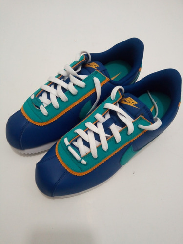 Oh querido Sanción Recientemente Tenis Nike Cortez Basic '72 Azul Con Verde 25 Cm | Envío gratis