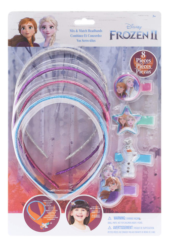 Conjunto De Belleza Frozen Ii Diademas Y Clips