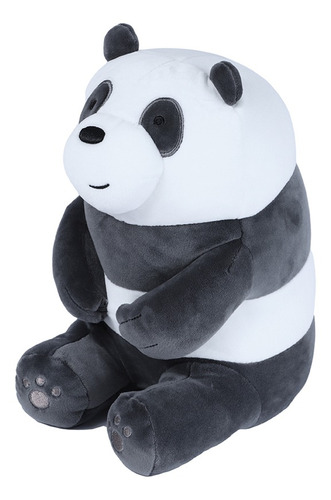 Miniso peluche de panda sentado Osos Escandalosos 30cm We Bare Bears confeccionado en suave felpa