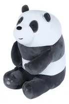 Comprar Miniso peluche de panda sentado Osos Escandalosos 30cm We Bare Bears confeccionado en suave felpa