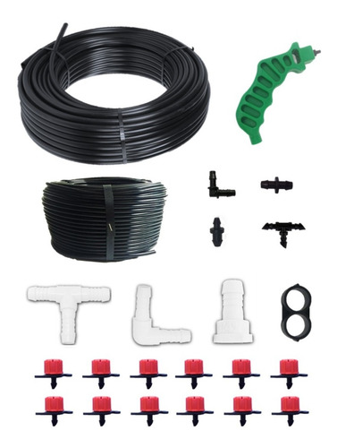 Kit Riego Por Goteo Flujo Regulable 230 Goteros