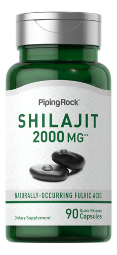 Extrato de Shilajit 2000mg 90 cápsulas Piping Rock