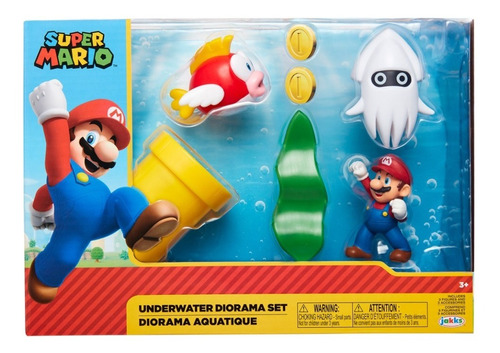 Nintendo Super Mario Diorama Submarino Acuatico Jakks Pacifi