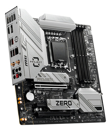 Placa Wi-Fi Msi B760m Project Zero (soquete 1700) cor branca
