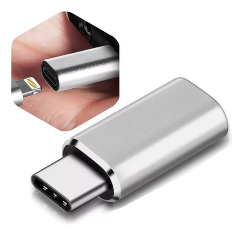 Adaptador Otg Usb Tipo C Macho A Lighting Hembra Para iPhone