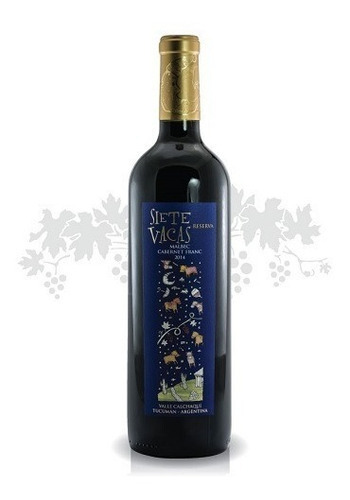 Vino Siete Vacas Reserva Blend Malbec - Cabernet Franc 750ml