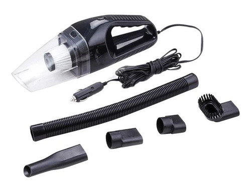 Aspiradora De Mano Automóvil Portátil 12v 120w 3mt Color Negro