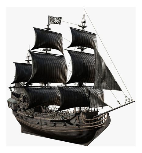 Plano Barcos Perla Negra 1:100 Impreso En Papel