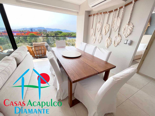 Imagen 3 de 30 de Cad Altamar Victory 401. Terraza Grande Con Vista A Los Jardines Y Albercas