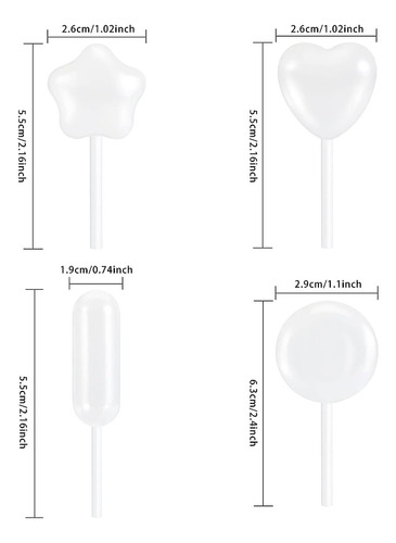 Imagen 3 de 9 de Pipetas Para Relleno Por Goteo De Cupcakes De 4 Ml X 250 Und