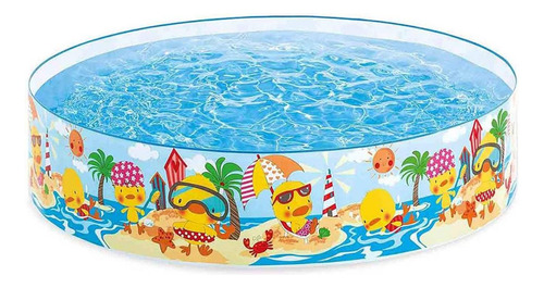 Piscina Circular Armable Patitos 122 X 25 Cm