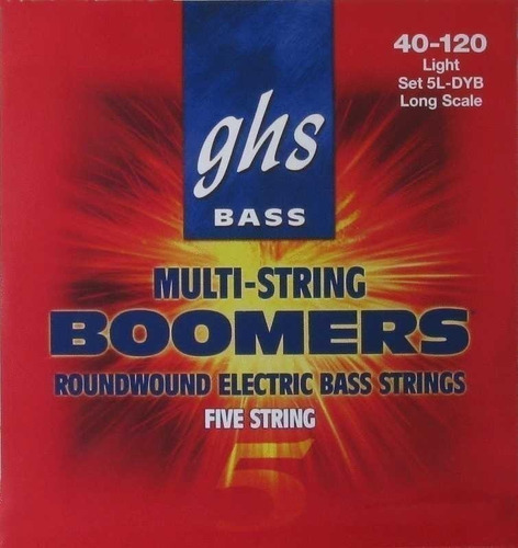 Encordados Para Bajo Boomers 5 Cuerdas 40-120 Ghs 5l-dyb