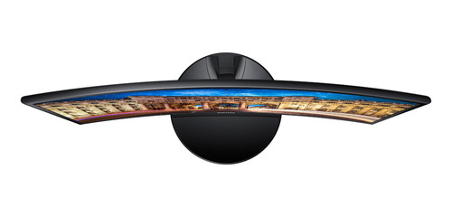 Imagen 3 de 8 de Monitor gamer curvo Samsung F390 Series C24F390FH led 24" black high glossy 100V/240V
