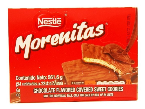Galleta Morenitas De Chocolate Nestlé - Caja X 24 Und