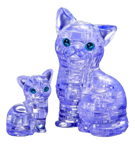 Rompecabezas Original De Cristal 3d Bepuzzled Cat Amp Kitten