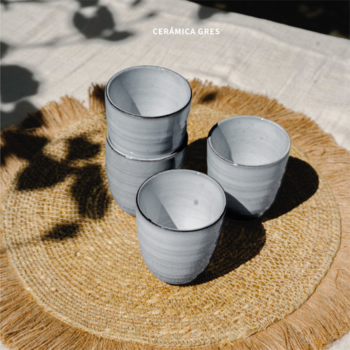 Set 4 Vasos Cerámica 270 Ml Amalfi Simplit