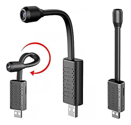 Cámara Oculta Usb Espía, Cámara De Niñera Hd Pequeña Portáti