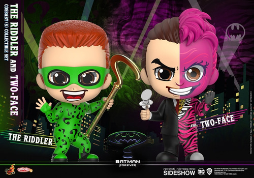 The Riddler & Two-face Cosbaby Collectible Batman - Forever
