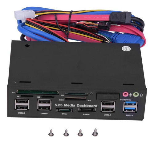 5.25 Pulgadas Usb 3.0 Pc Panel Frontal Lector De Tarjetas De