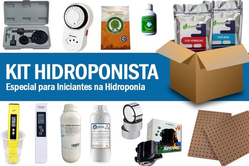 Imagem 1 de 2 de Kit Hidroponista Iniciante - Tudo Para Iniciar Na Hidroponia