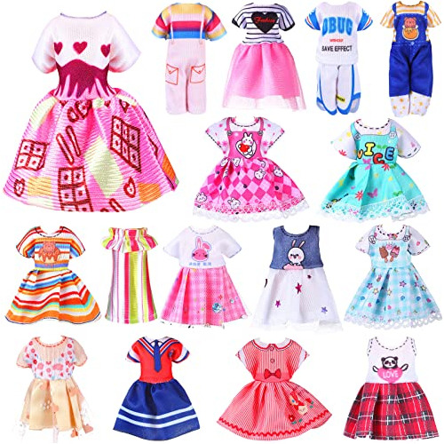 16 Piezas De Ropa Para Muñecas De Niña, Trajes Encantadores,