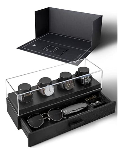 Organizador De Caja De Reloj Para Hombres - Moderna Vitrina 