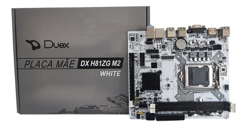 Placa Mãe Duex Dx H81zg M2 Giga Ddr3 Lga1150 Branca