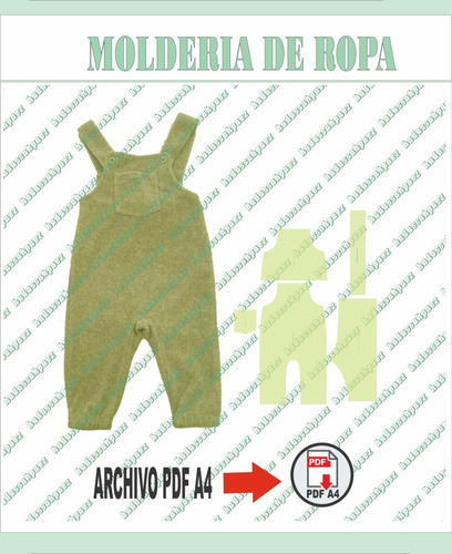 Molderia  Pantalon Jardinero Bebe En Pdf A4